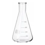 Merck BRAND Erlenmeyer flask with beaded rim and graduation, narrow mouth