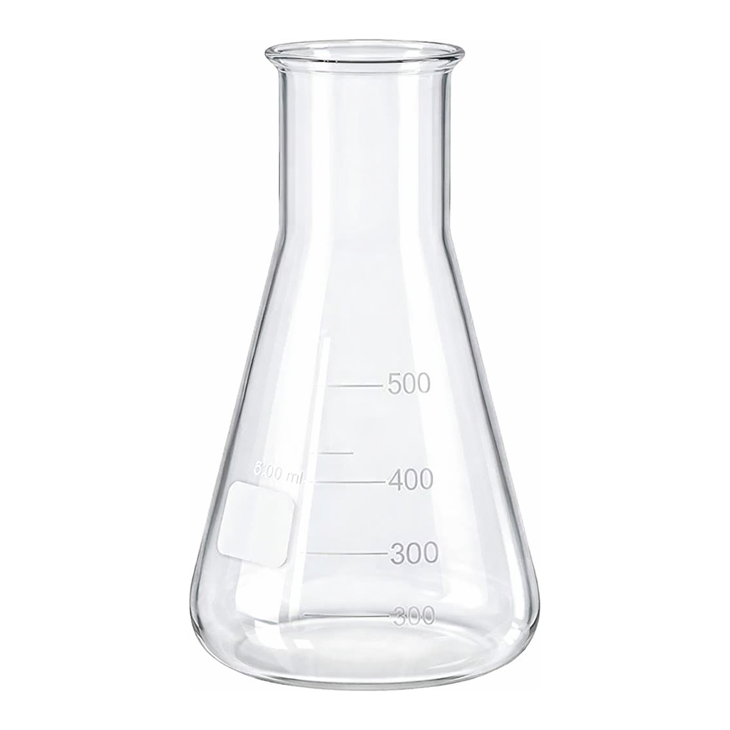 Merck BRAND Erlenmeyer flask with beaded rim and graduation, wide mouth