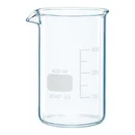 Merck BRAND glass beaker with spout, tall form