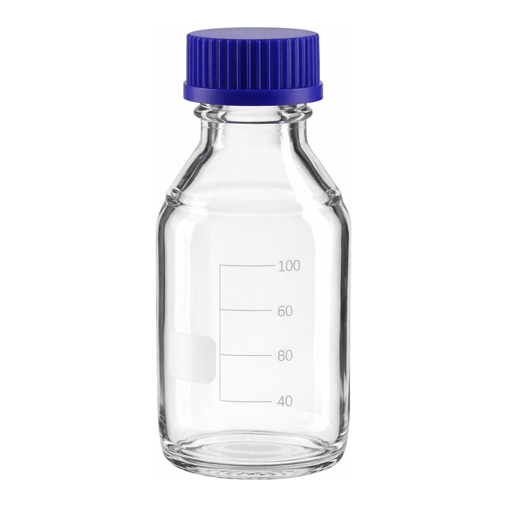 Merck BRAND laboratory bottle, graduated with screw cap