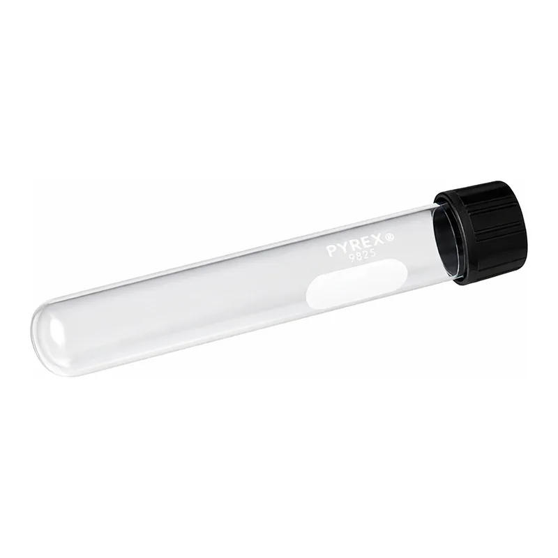 Merck Pyrex culture tubes, screw cap with PTFE liner