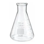 Merck Pyrex narrow-mouth graduated Erlenmeyer flask