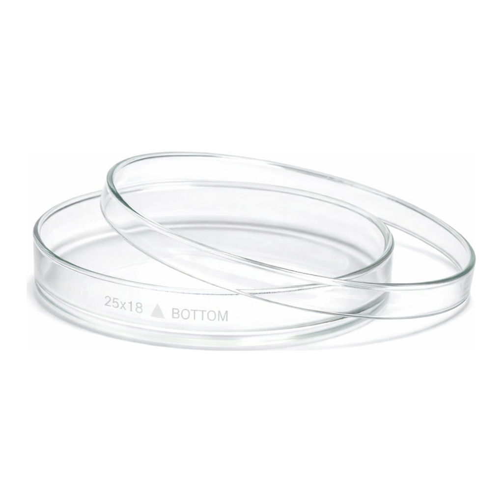 Merck Pyrex petri dishes