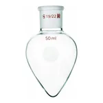 Merck Synthware pear shaped flask