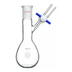 Merck Synthware pear-shaped Schlenk flask with stopcock