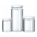 Merck Wheaton straight-mouth bottles with cap, clear