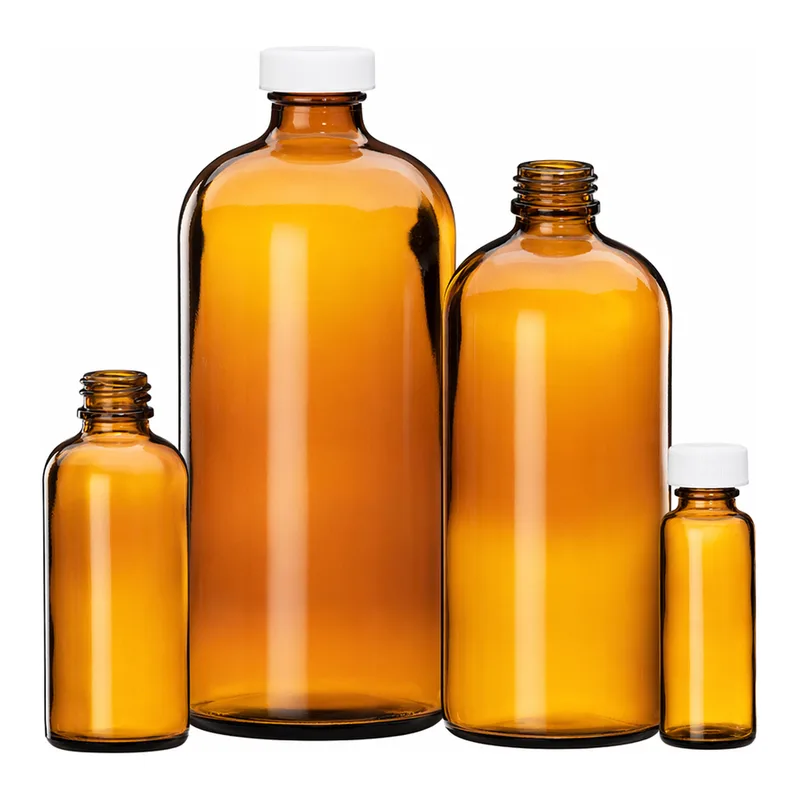 Merck Wheaton narrow mouth bottles with caps