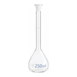 Merck BRAND BLAUBRAND volumetric flask, PP stopper, clear glass