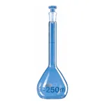 Merck BRAND BLAUBRAND volumetric flask, glass stopper, clear glass