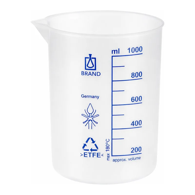 Merck BRAND ETFE beaker with spout, low form