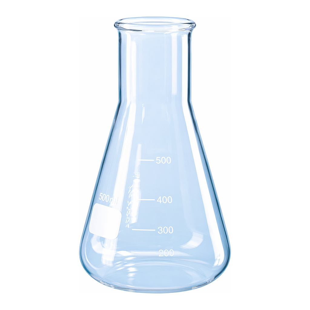 Merck BRAND Erlenmeyer flask with beaded rim and graduation, wide mouth
