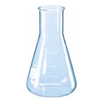 Merck BRAND Erlenmeyer flask with beaded rim and graduation, wide mouth