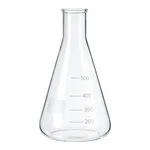 Merck BRAND Erlenmeyer flask with beaded rim and graduation, narrow mouth