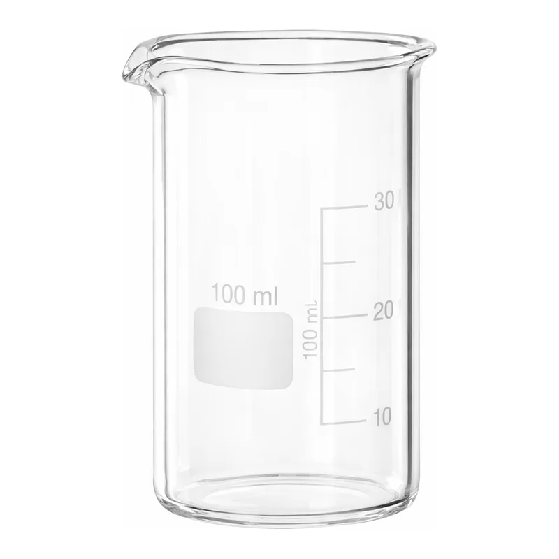 Merck BRAND glass beaker with spout, tall form