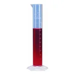 Merck BRAND graduated cylinder, PP, with blue printed scale or embossed scale