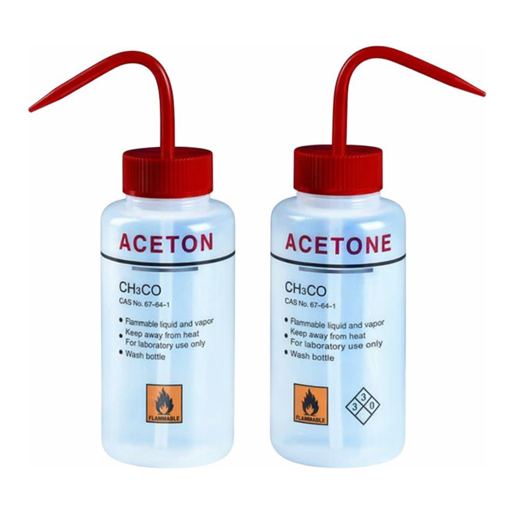 Merck BRAND wash bottle, wide-mouth, labelled, LDPE