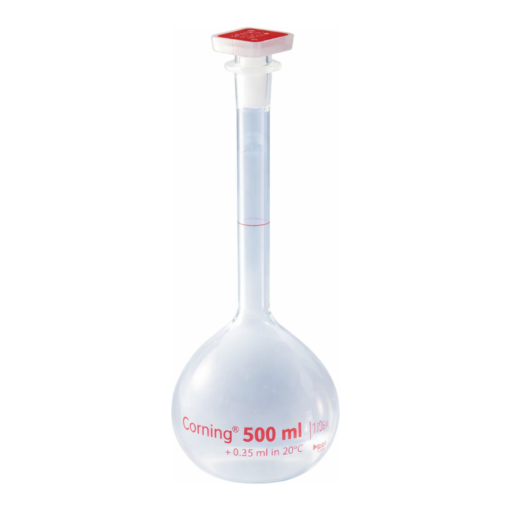 Merck Corning reusable volumetric flask, Class A