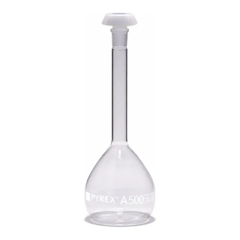 Merck Pyrex Volumetric flask, heavy duty, class A, works certified, USP/ISO/DIN tolerances