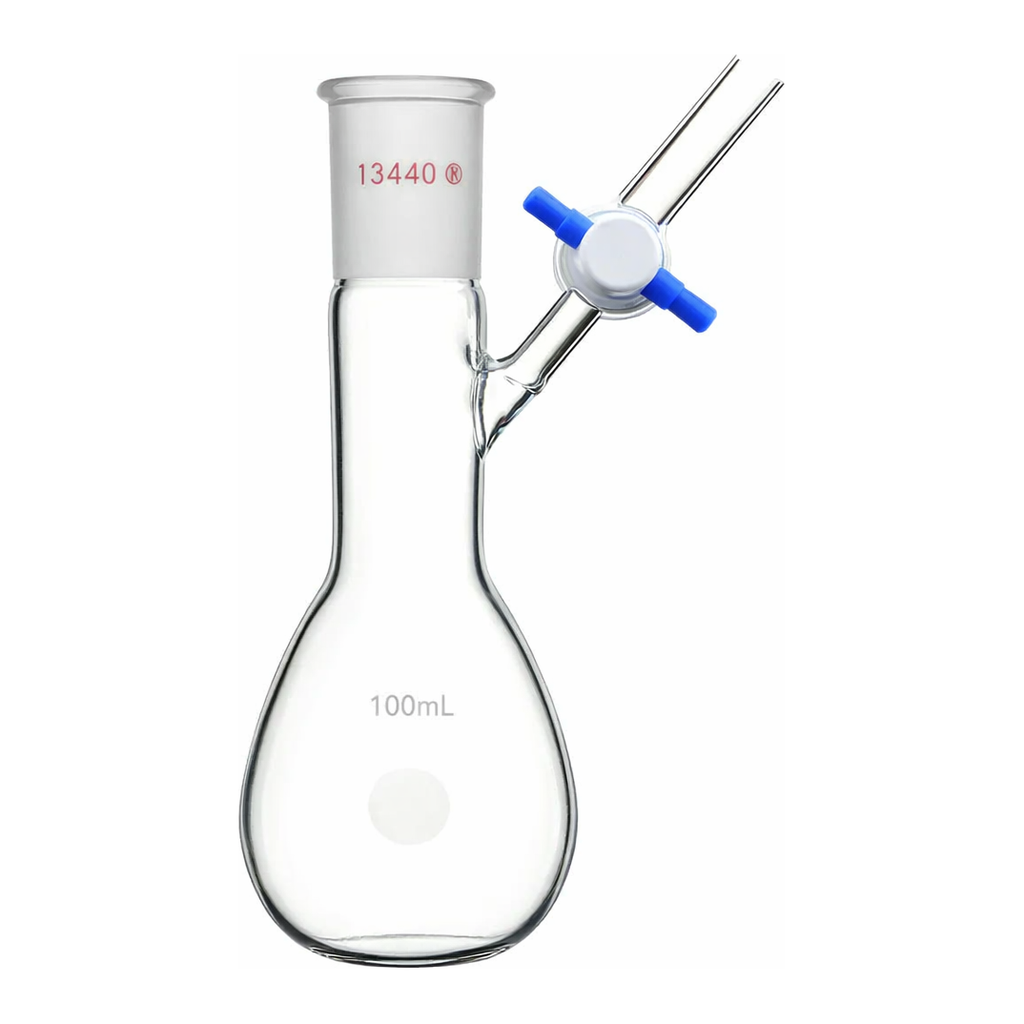 Merck Synthware pear-shaped Schlenk flask with stopcock