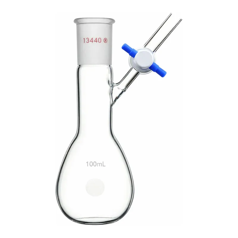 Merck Synthware pear-shaped Schlenk flask with stopcock