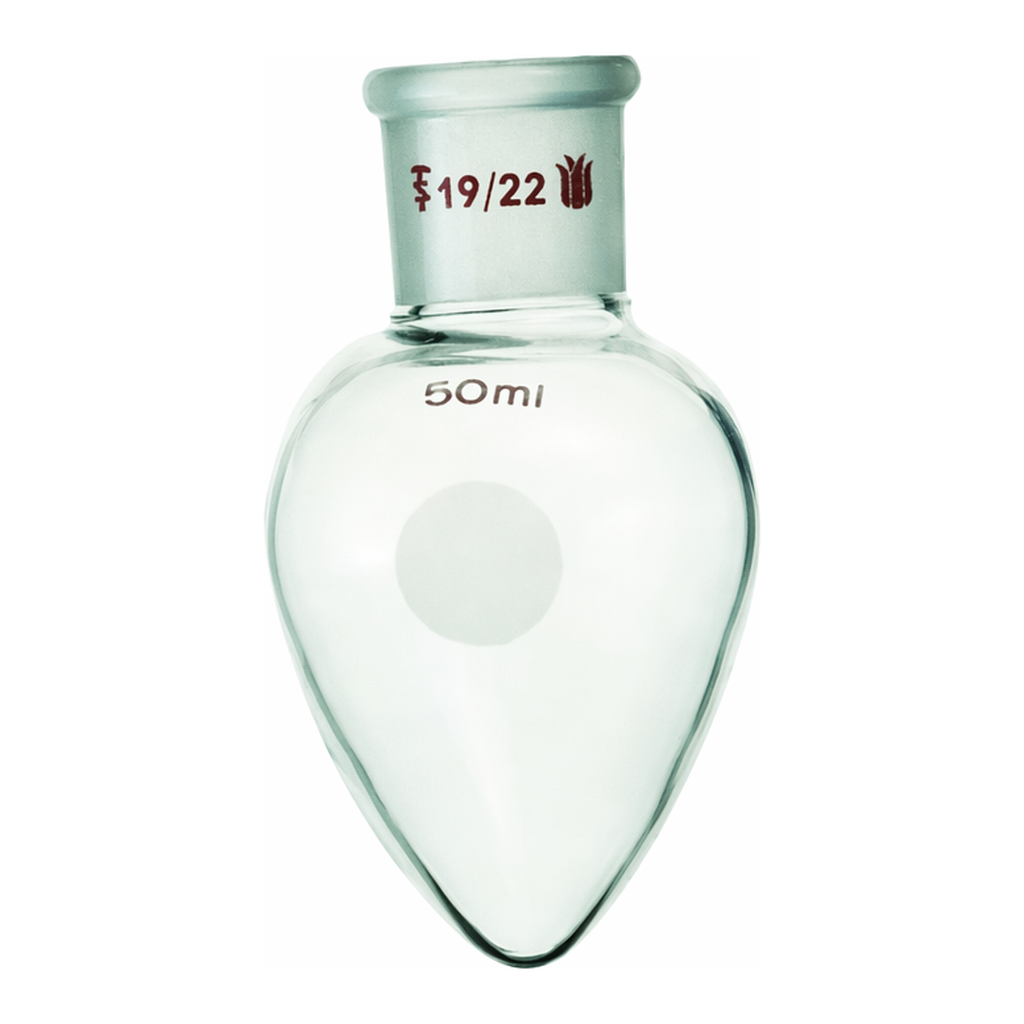 Merck Synthware pear shaped flask