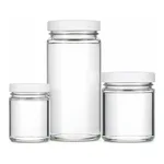 Merck Wheaton straight-mouth bottles with cap, clear