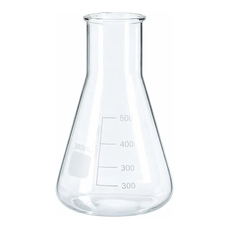 Merck BRAND Erlenmeyer flask with beaded rim and graduation, wide mouth