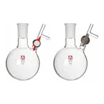 Merck Aldrich round-bottom storage flask with stopcock-equipped septum-inlet