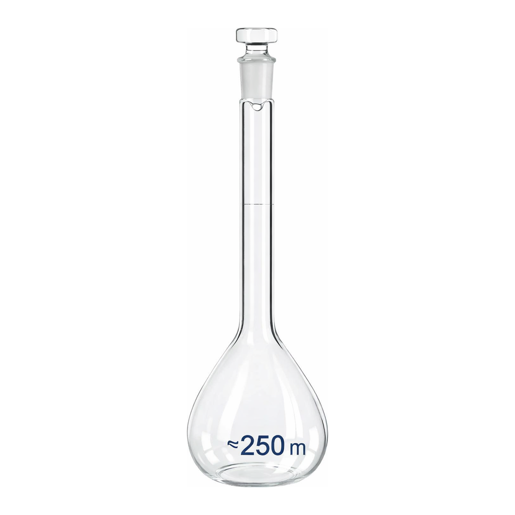 Merck BRAND BLAUBRAND volumetric flask, glass stopper, clear glass