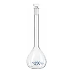 Merck BRAND BLAUBRAND volumetric flask, glass stopper, clear glass
