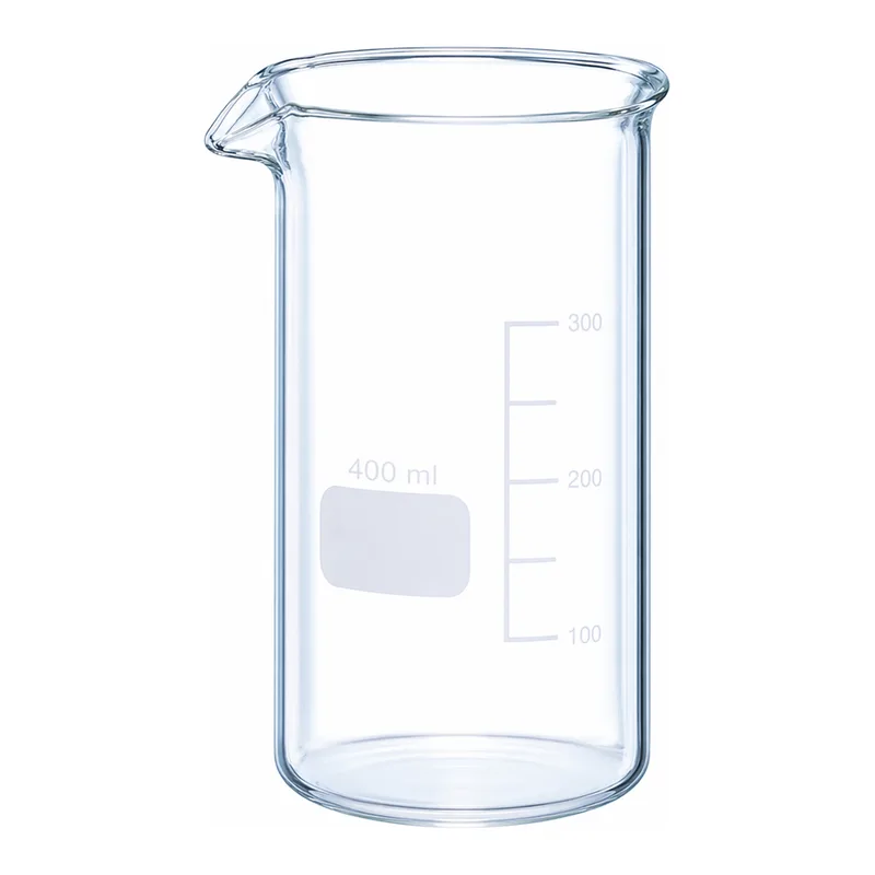 Merck BRAND glass beaker with spout, tall form