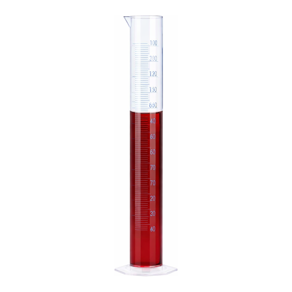 Merck BRAND graduated cylinder, PP, with blue printed scale or embossed scale