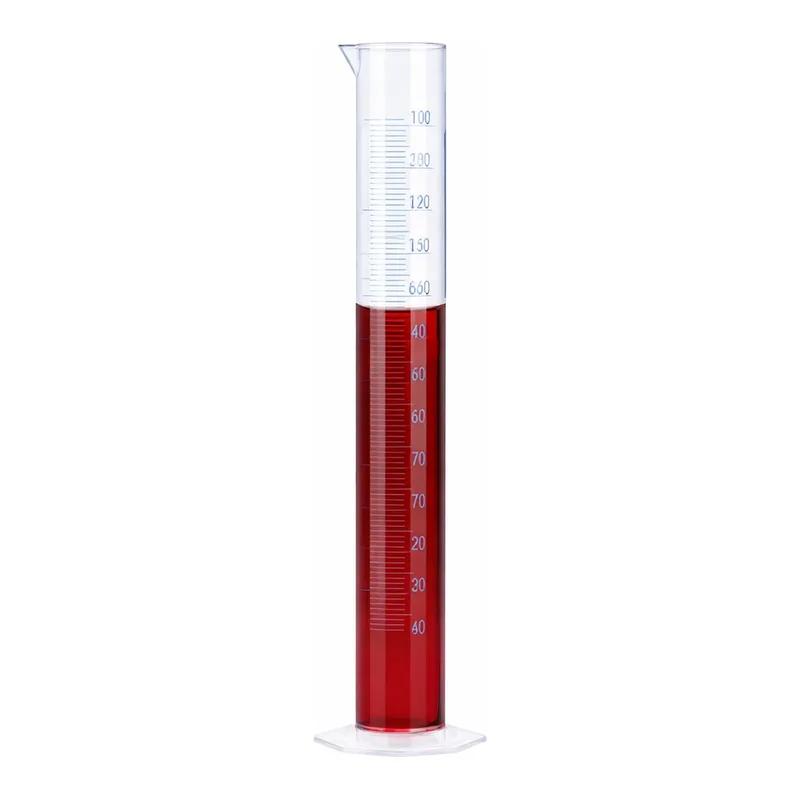 Merck BRAND graduated cylinder, PP, with blue printed scale or embossed scale