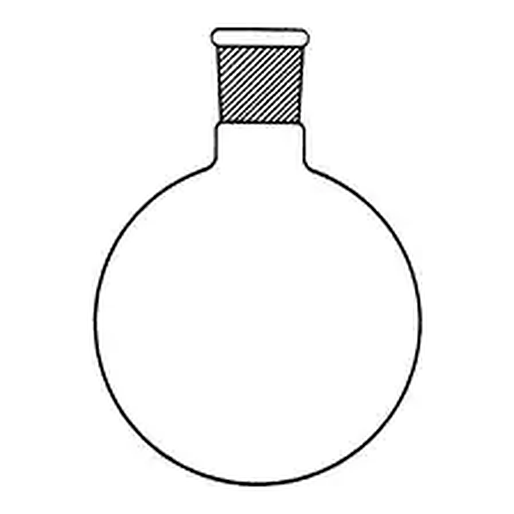 Merck Quickfit round-bottom flasks