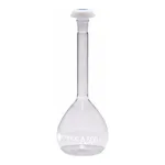 Merck Pyrex Volumetric flask, heavy duty, class A, works certified, USP/ISO/DIN tolerances