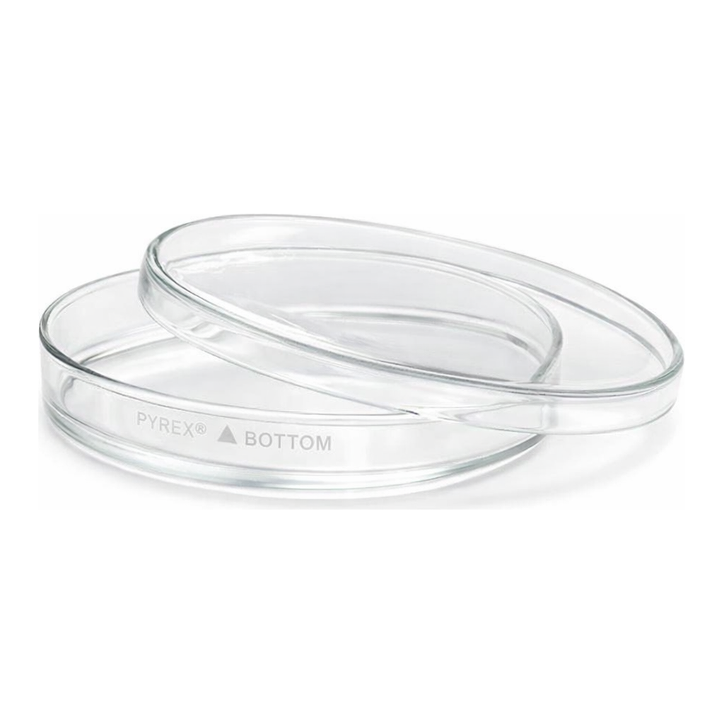 Merck Pyrex petri dishes