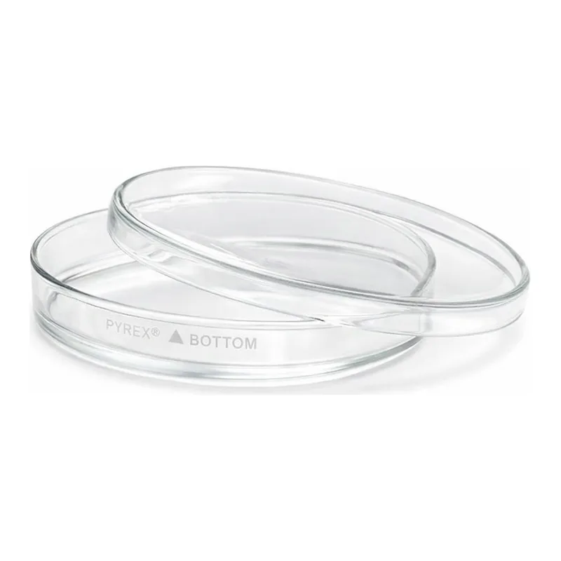Merck Pyrex petri dishes