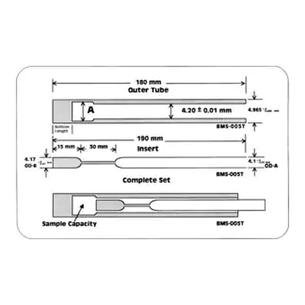 Merck Shigemi Advanced NMR microtube assembly