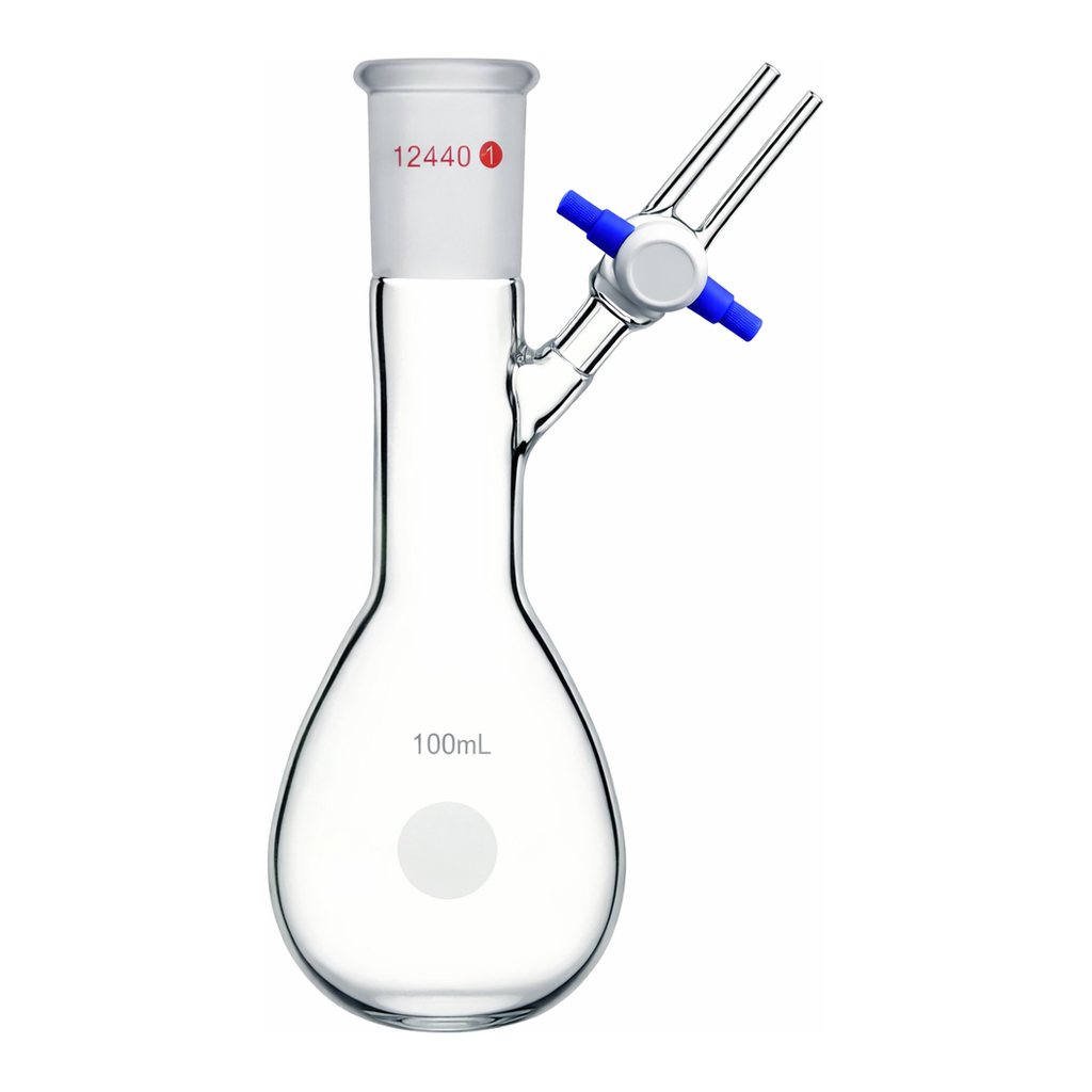 Merck Synthware pear-shaped Schlenk flask with stopcock
