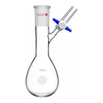 Merck Synthware pear-shaped Schlenk flask with stopcock