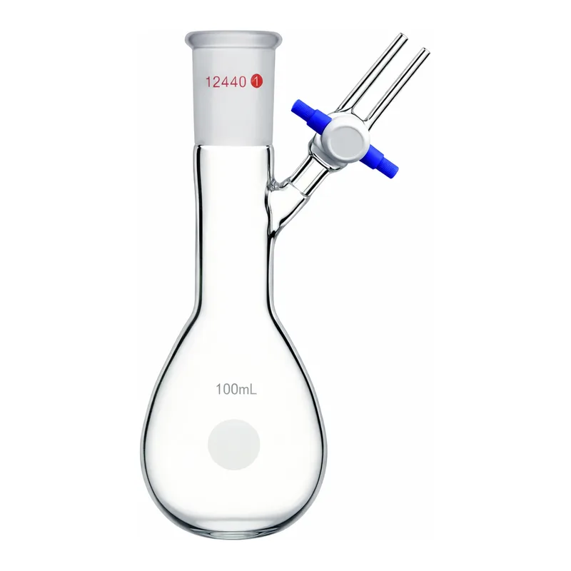 Merck Synthware pear-shaped Schlenk flask with stopcock