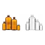 Merck Wheaton narrow mouth bottles with caps