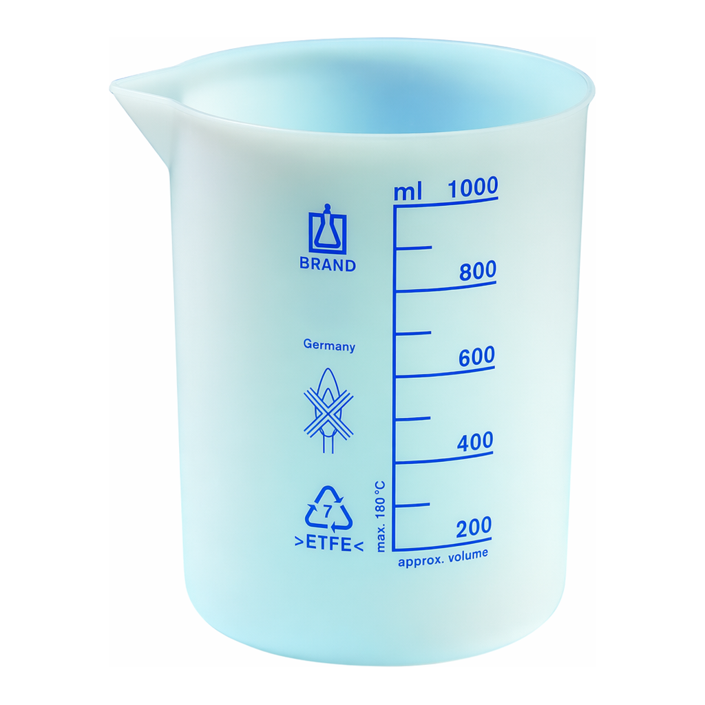 Merck BRAND ETFE beaker with spout, low form