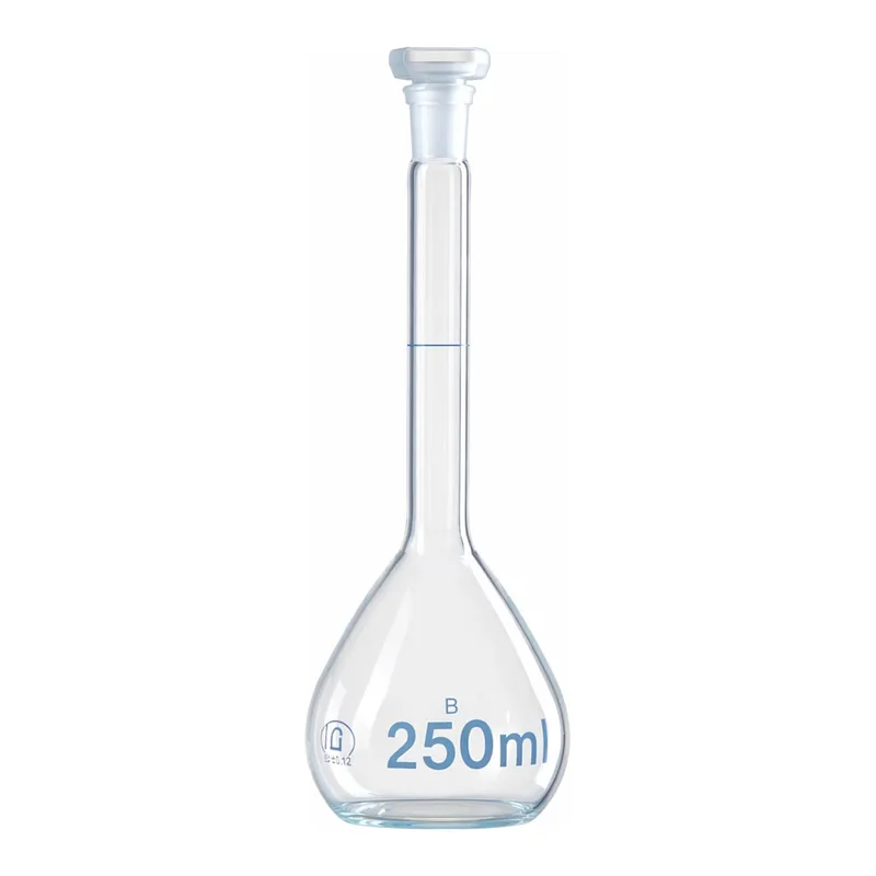 Merck BRAND BLAUBRAND volumetric flask, PP stopper, clear glass