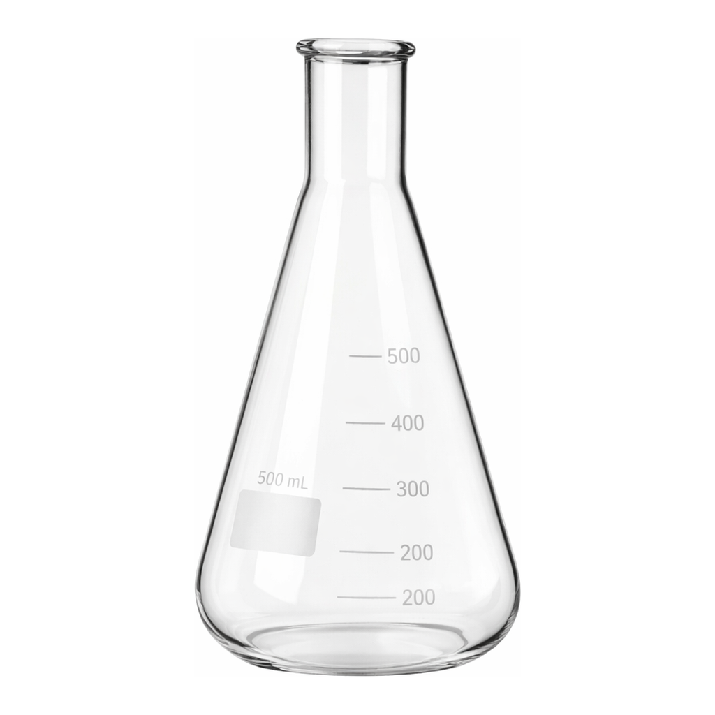 Merck BRAND Erlenmeyer flask with beaded rim and graduation, narrow mouth