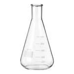 Merck BRAND Erlenmeyer flask with beaded rim and graduation, narrow mouth