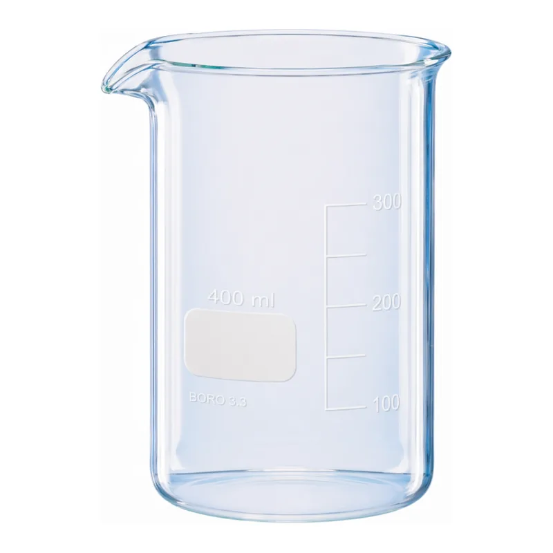 Merck BRAND glass beaker with spout, tall form