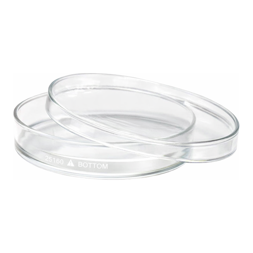Merck Pyrex petri dishes