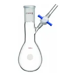 Merck Synthware pear-shaped Schlenk flask with stopcock
