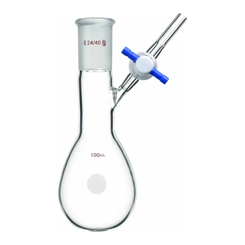 Merck Synthware pear-shaped Schlenk flask with stopcock